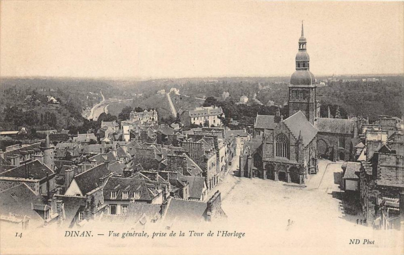 Carte postale ancienne Dinan Vue Generale à Dinan