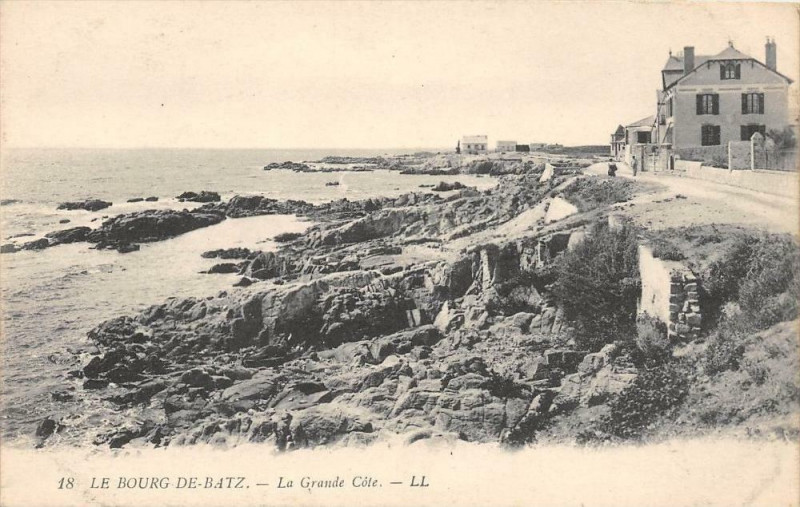 Carte postale ancienne Le Bourg De Batz La Grande Cote