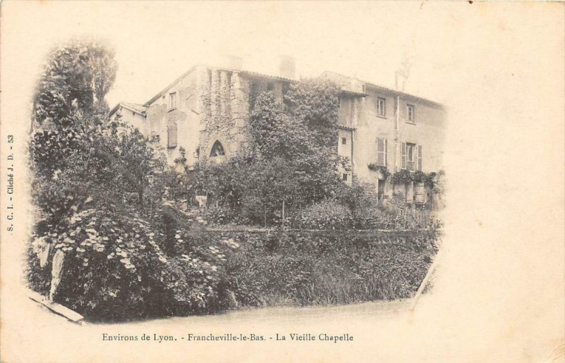 Carte postale ancienne Environs De Lyon Francheville Le Bas La Vieille Chapelle  (dos non divisé à Lyon