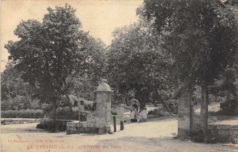 Carte postale ancienne Le Croisic L'Entree Du Bois au Croisic