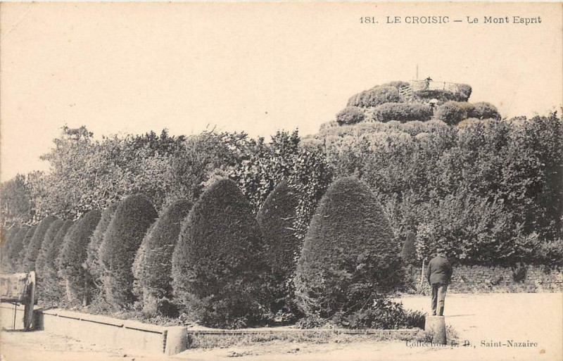 Carte postale ancienne Le Croisic Le Mont Esprit au Croisic
