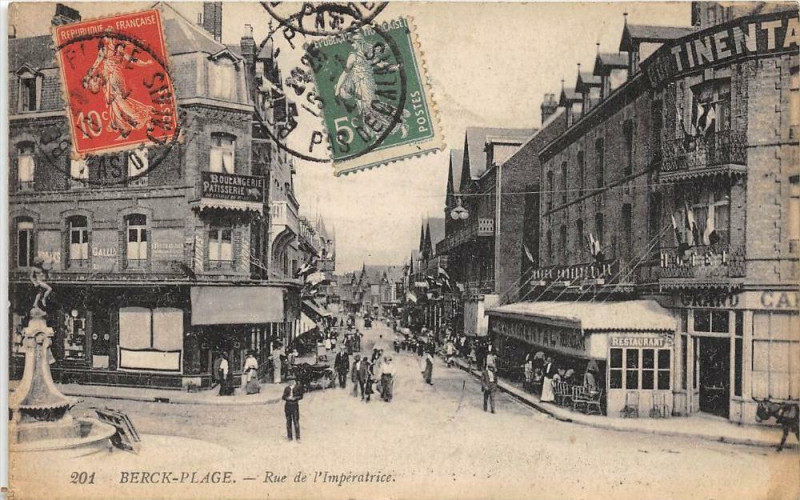Carte postale ancienne Berck Plage Rue De L´IMPERATRICE à Berck