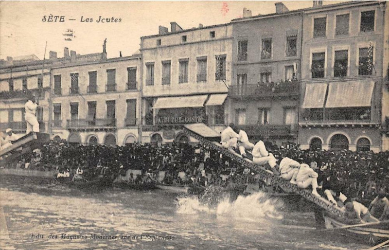Carte postale ancienne Sete Les Joutes à Sète