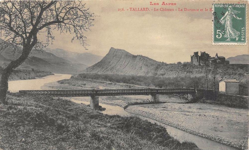 Carte postale ancienne Tallard Le Chateau La Durance