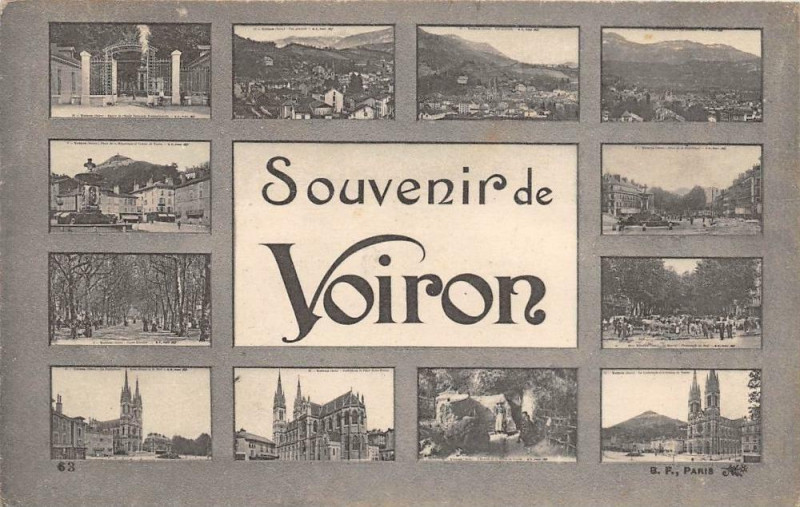 Carte postale ancienne Cpa Illustree Souvenir De Voiron à Voiron