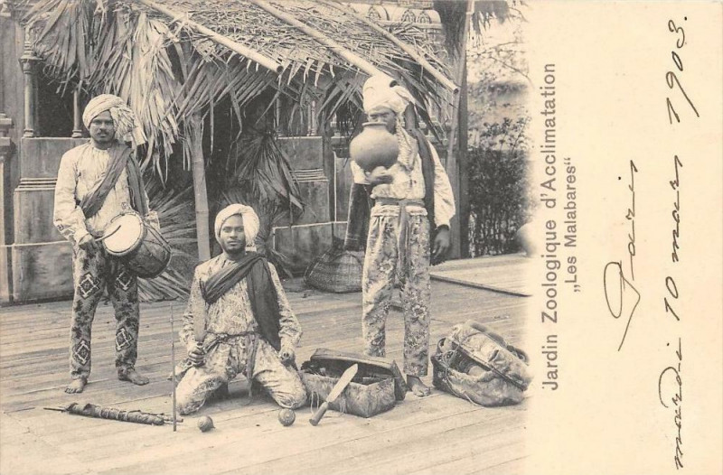 Carte postale ancienne Jardin Zoologique d´Acclimatation - Les Malabares à Neuilly-sur-Seine