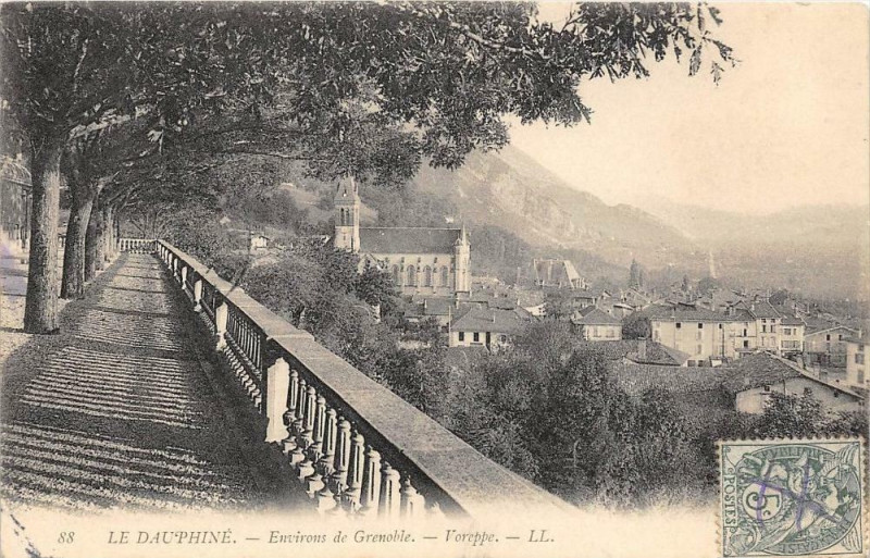 Carte postale ancienne Environs Grenoble Voreppe à Grenoble