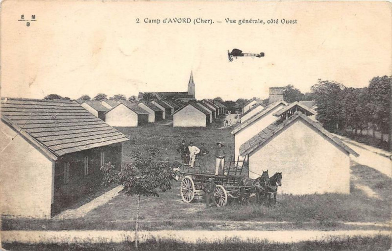 Carte postale ancienne Camp D'Avor Vue Generale Cote Ouest
