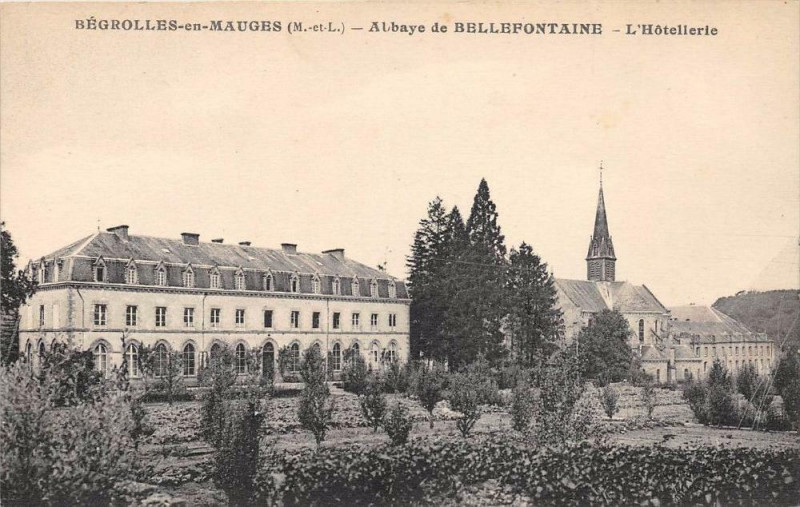 Carte postale ancienne Bregolles En Mauges Abbaye De Bellefontaine Hotellerie