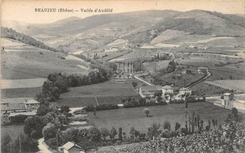 Carte postale ancienne Beaujeu Vallee D'Andille à Beaujeu