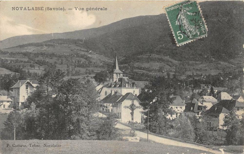 Carte postale ancienne Novalaise Vue Generale à Novalaise