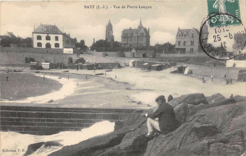 Carte postale ancienne Batz Vue De Pierre Longue à Vue