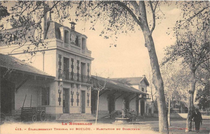 Carte postale ancienne Etablissement Thermal Du Boulou Habitation Du Directeur à Ur