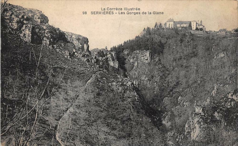 Carte postale ancienne Servieres Les Gorges De La Glane