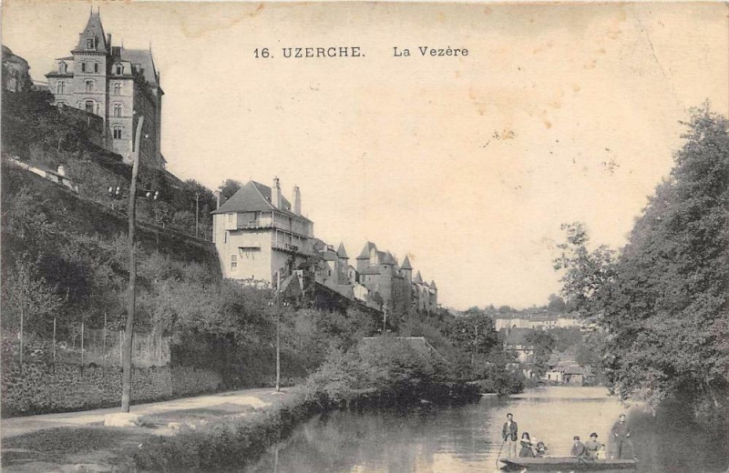 Carte postale ancienne Uzerches La Vezere à Uzerche
