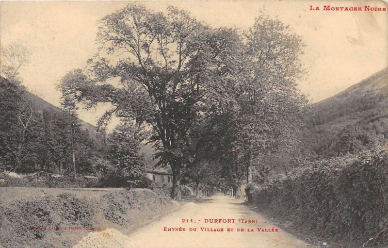 Carte postale ancienne Durfour Entree Du Village