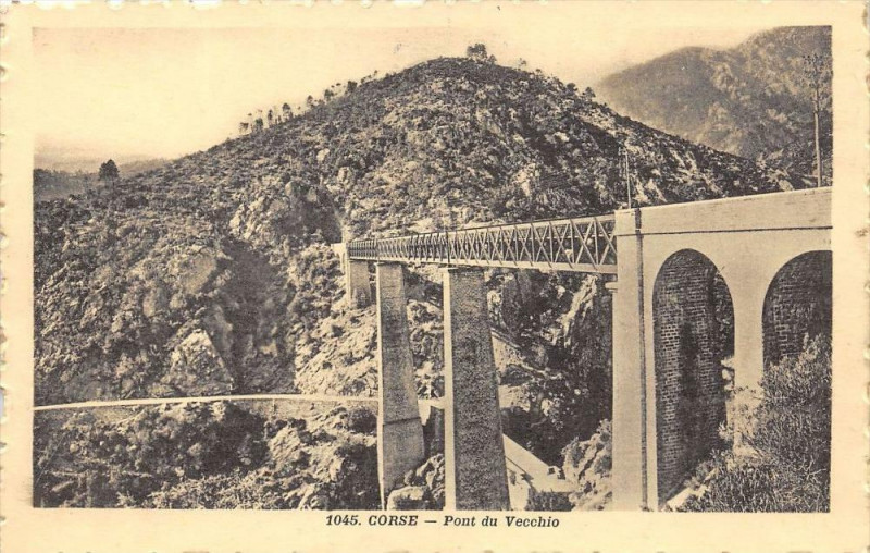 Carte postale ancienne 20 Corse Pont Du Vecchio