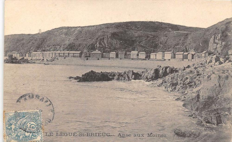 Carte postale ancienne Le Legue Saint Brieuc Anse Aux Moines à Saint-Brieuc
