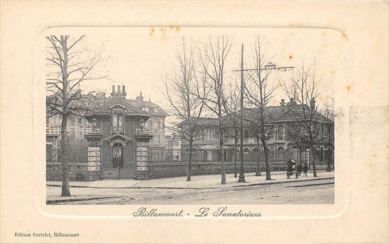 Carte postale ancienne Billancourt Le Sanatorium