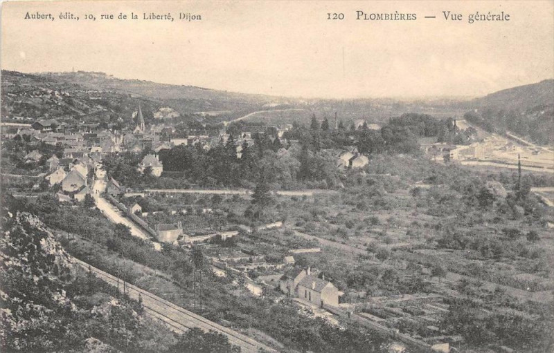 Carte postale ancienne Plombieres Vue Generale (dos non divisé)