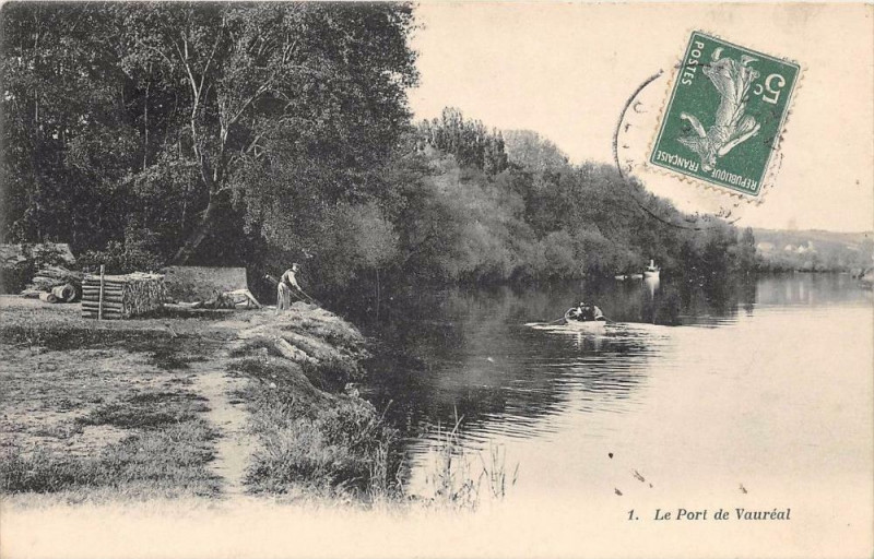 Carte postale ancienne Le Port De Vaureal à Vauréal