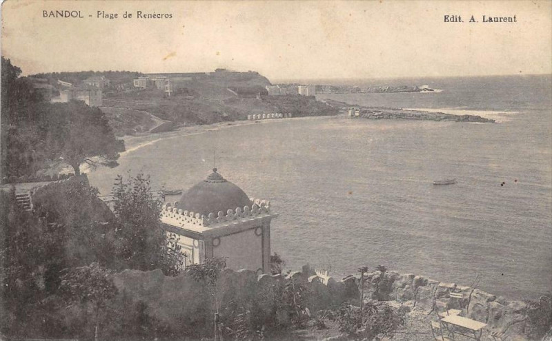 Carte postale ancienne Bandol Plage Renecros à Bandol