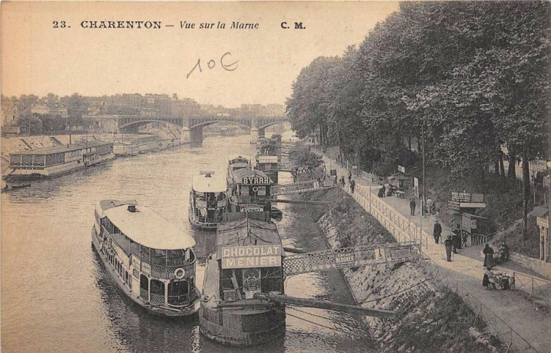 Carte postale ancienne Charenton Vue Sur La Marne