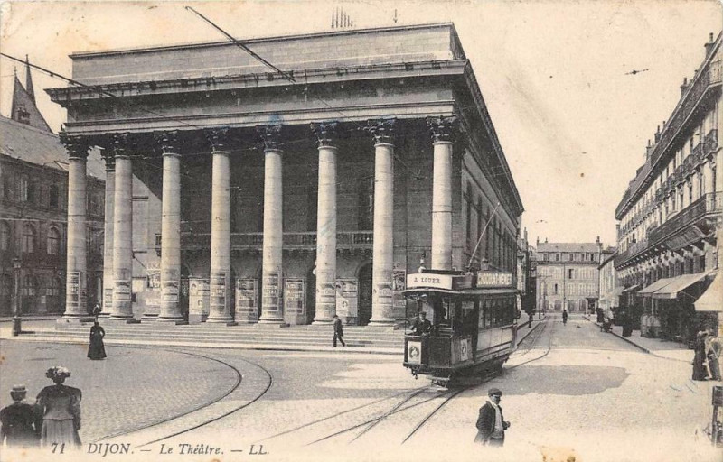 Carte postale ancienne Dijon Le Theatre à Dijon