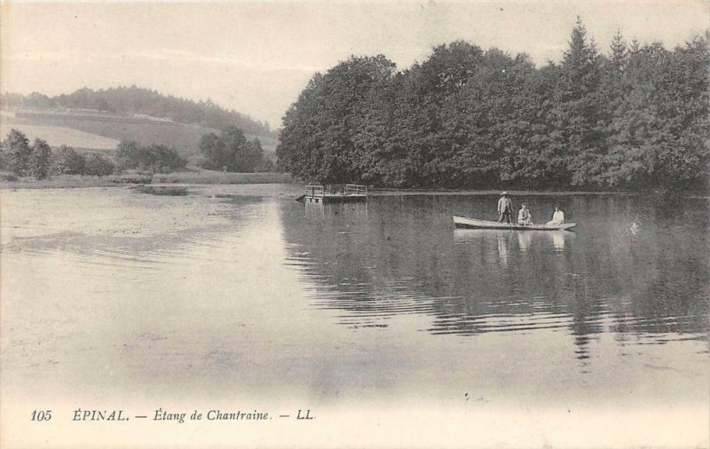 Carte postale ancienne Epinal Etang De Chantraine à Épinal
