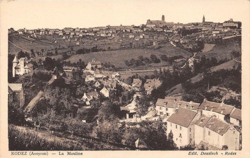 Carte postale ancienne Rodez La Mouline à Rodez