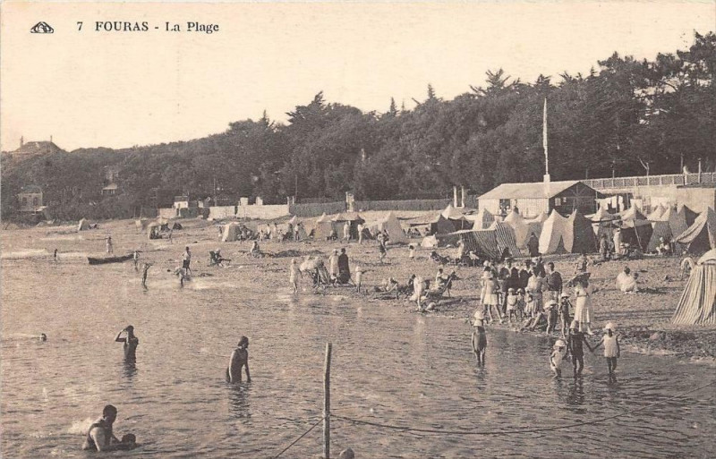 Carte postale ancienne Fouras La Plage à Fouras