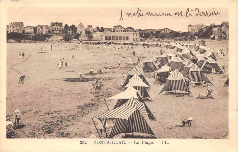 Carte postale ancienne Pontaillac La Plage