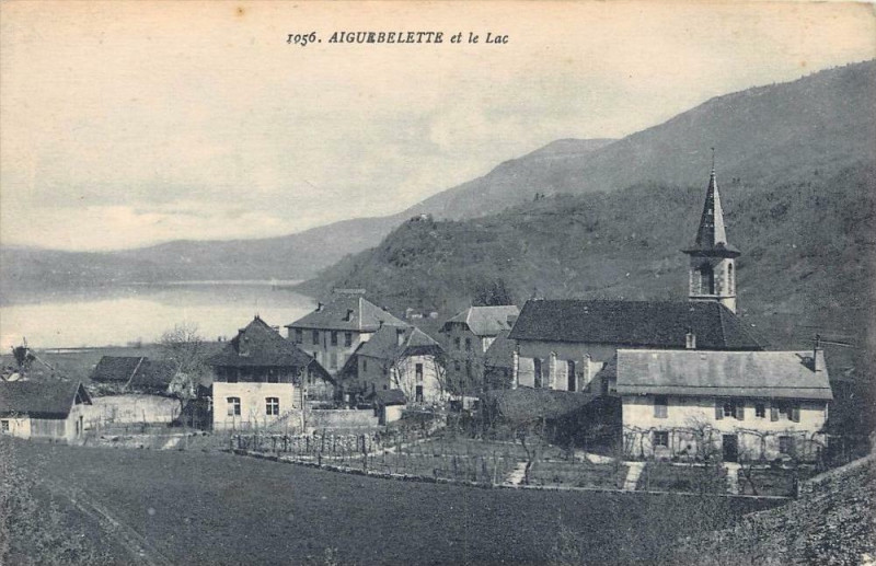 Carte postale ancienne Aiguebelette Et Le Lac
