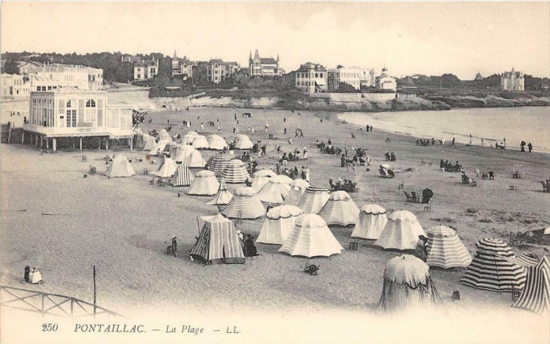 Carte postale ancienne Pontaillac La Plage