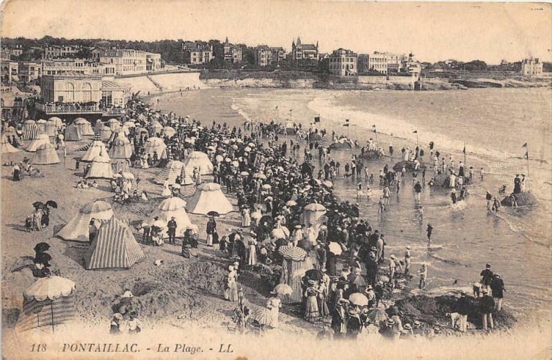 Carte postale ancienne Pontaillac La Plage