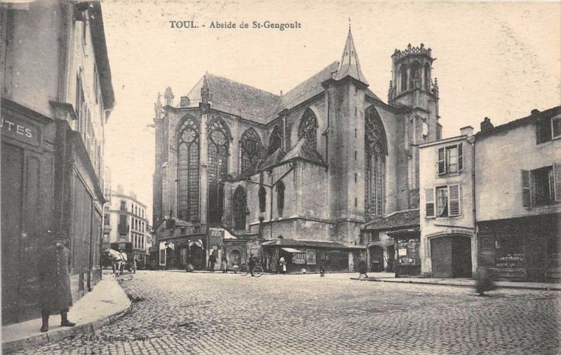 Carte postale ancienne Toul Abside De St Gengoult à Toul