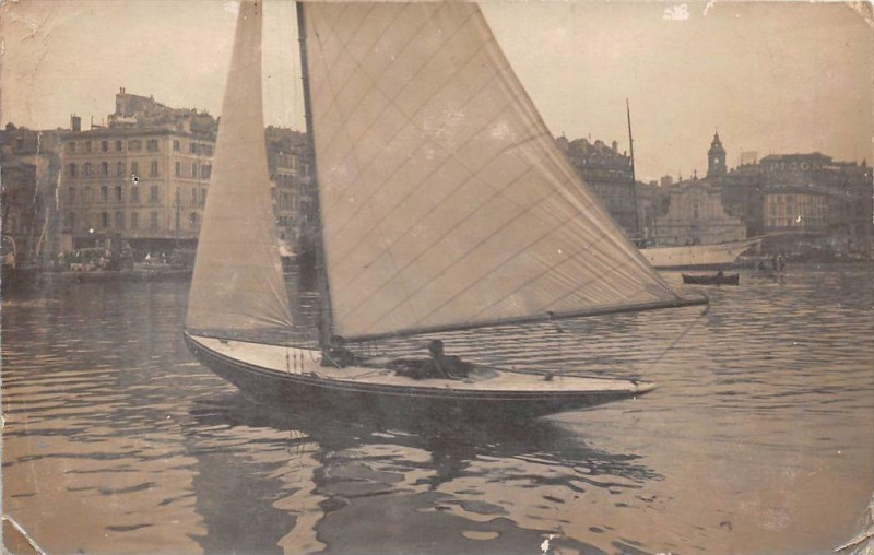 Carte postale ancienne Marseille Carte Photo Du Veux Port à Marseille