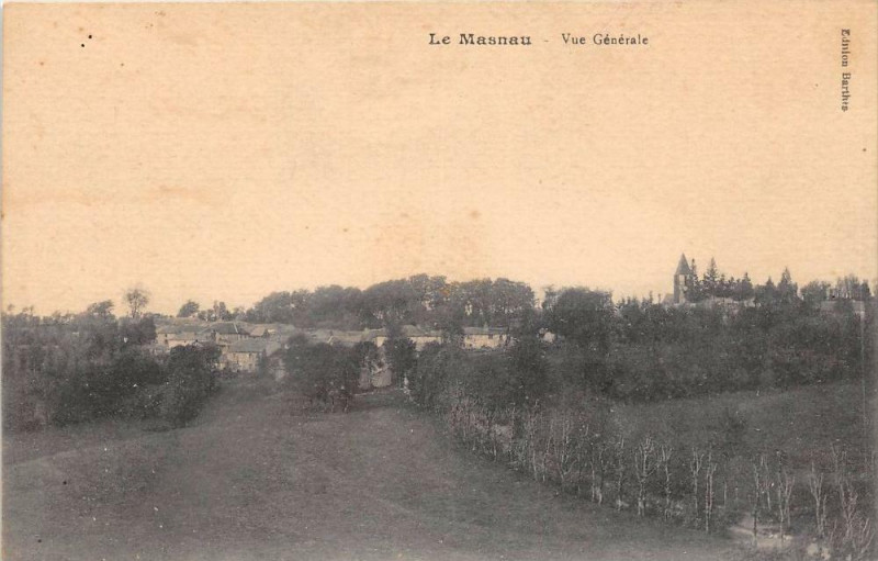 Carte postale ancienne Le Masnau Vue Generale