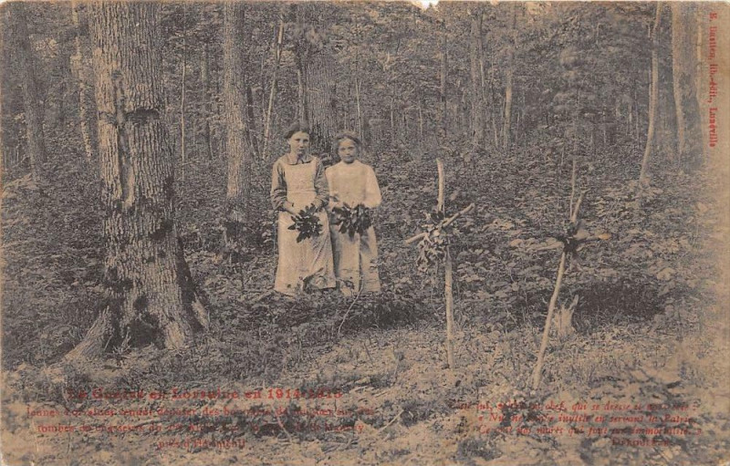 Carte postale ancienne Tombes De Chasseurs 1914