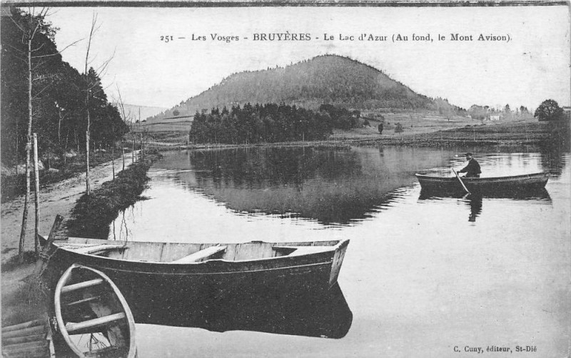 Carte postale ancienne Bruyeres Le Lac D'Azur à Bruyères