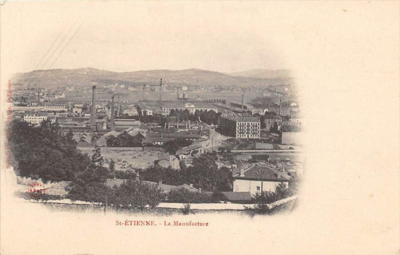 Carte postale ancienne Saint Etienne La Manufacture (dos non divisé)