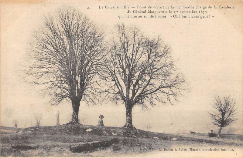 Carte postale ancienne Le Calvaire D'Illy (dos non divisé)