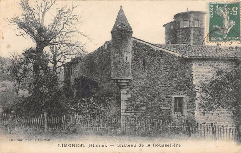 Carte postale ancienne Limonest Chateau De La Rousseliere à Limonest