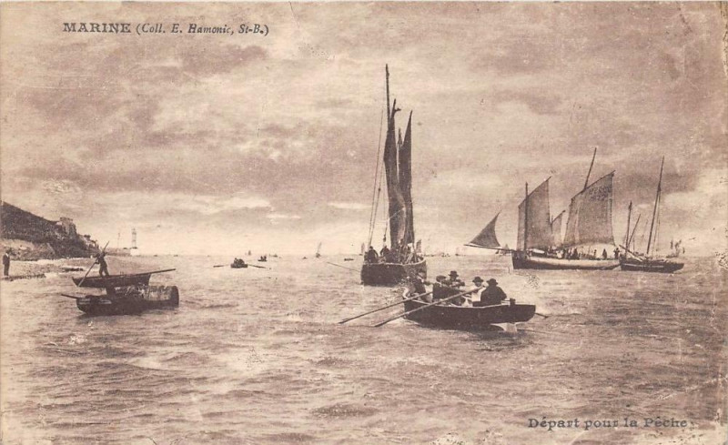 Carte postale ancienne Marine Depart Pour La Peche