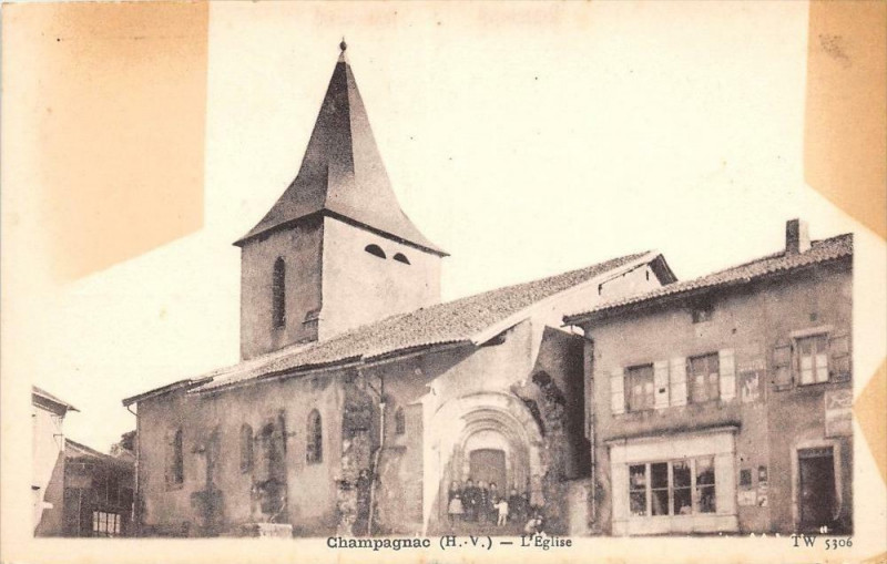 Carte postale ancienne Champagnac L'Eglise