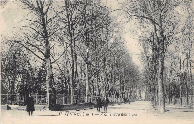 Carte postale ancienne Castres Promenade Des Lices à Castres