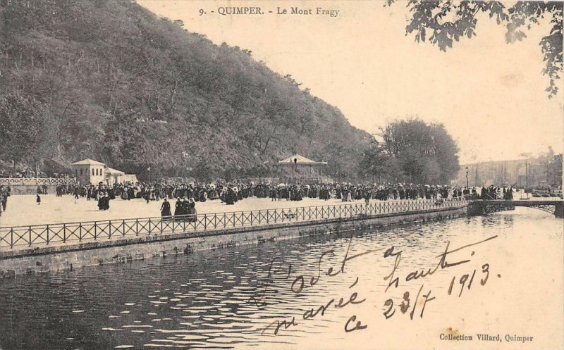 Carte postale ancienne Quimper Le Mont Fragy à Quimper