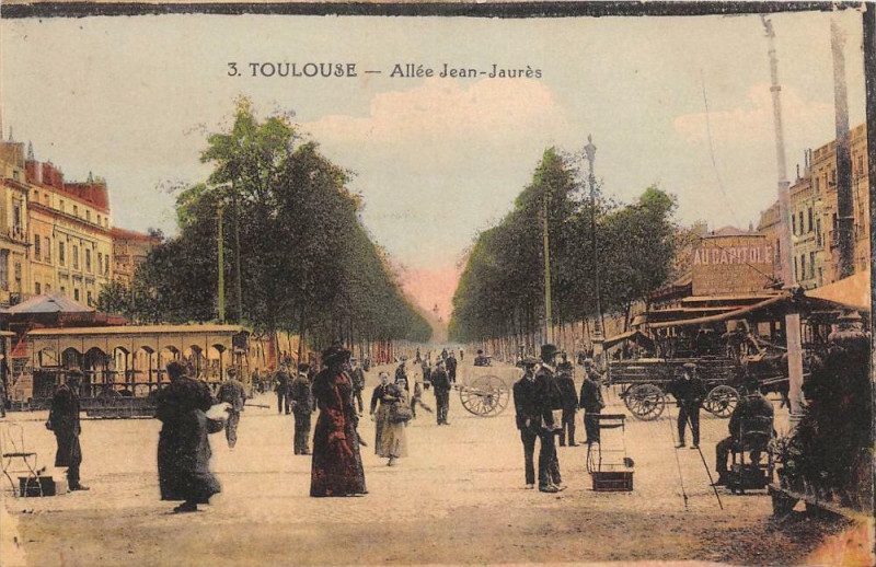 Carte postale ancienne Toulouse Allee Jean Jaures à Toulouse