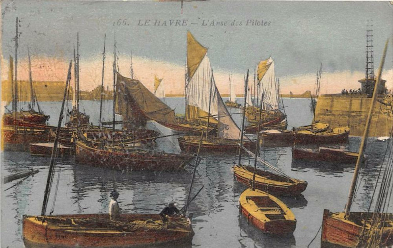 Carte postale ancienne Rouen L'Anse Des Pilotes à Rouen
