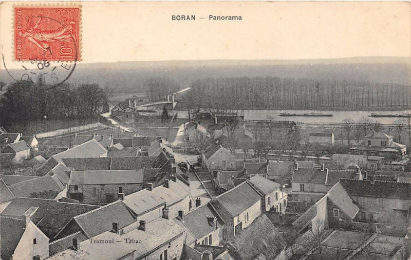 Carte postale ancienne Boran Panorama